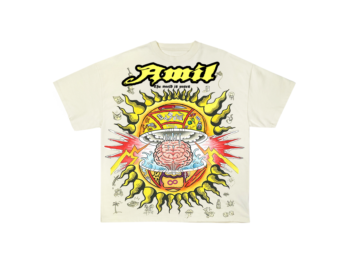 Amil Sun Brain Graphic Tee